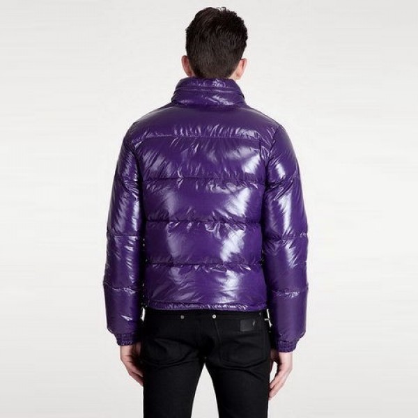 Moncler Bright Viola collo alto Breve caldo Uomo Jackets
